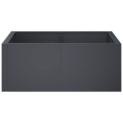 Retaining Wall 4 pcs 100 x 100 x 30 cm Steel Anthracite