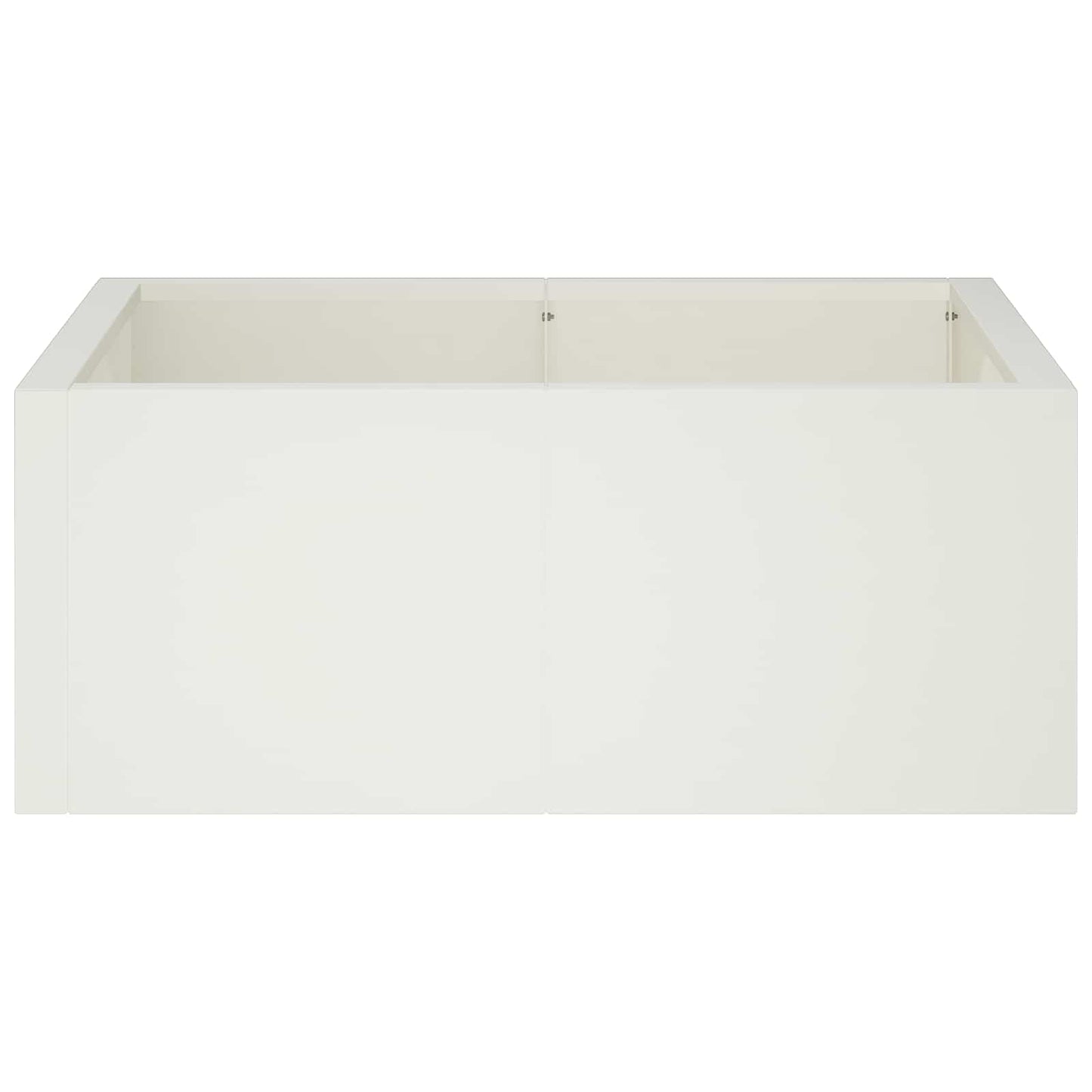 Retaining Wall 4 pcs 100 x 100 x 40 cm Steel White