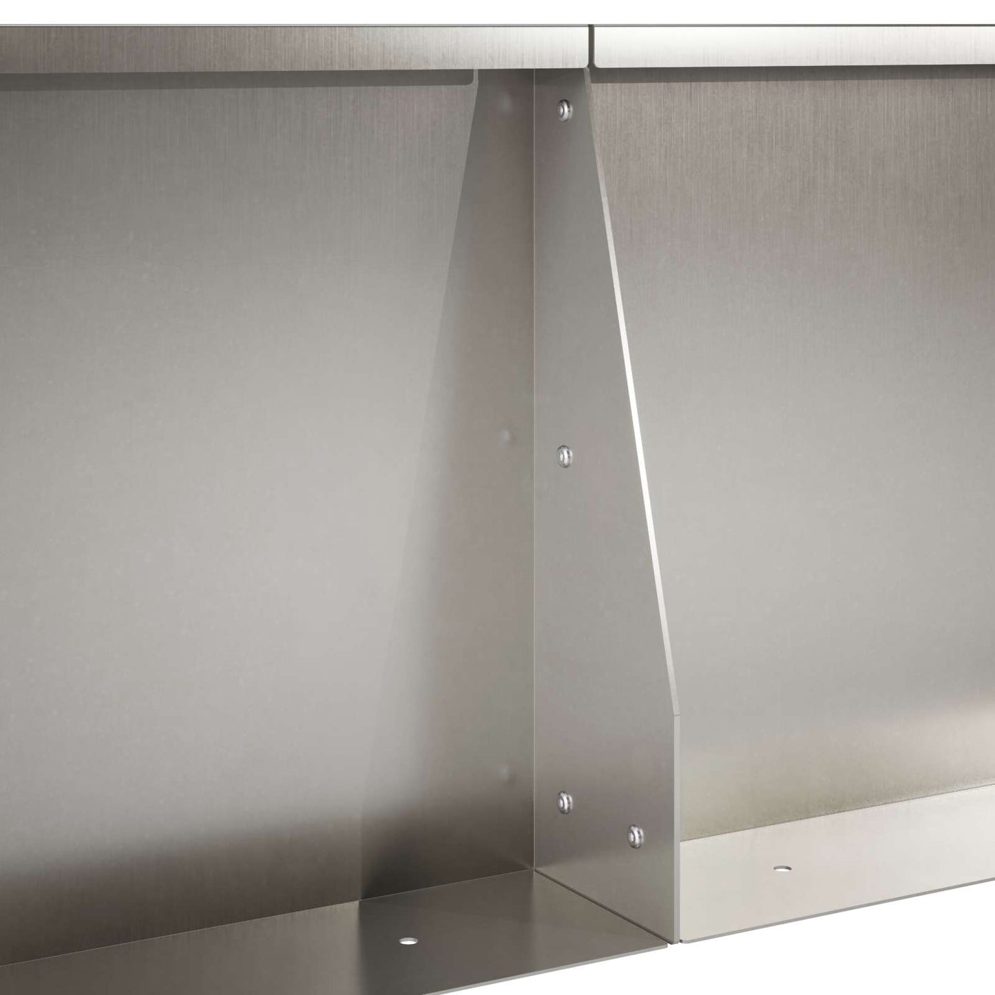 Retaining Wall 4 pcs 100 x 100 x 40 cm Stainless Steel Silver