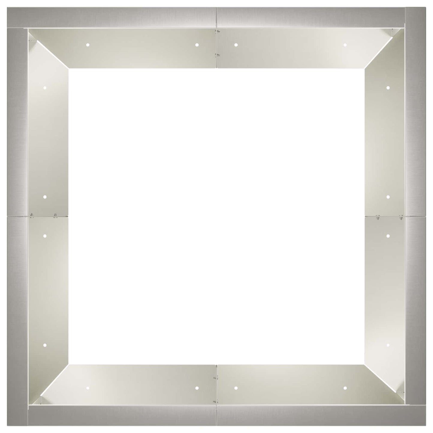Retaining Wall 4 pcs 100 x 100 x 40 cm Stainless Steel Silver
