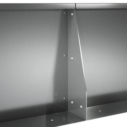 Retaining Wall 4 pcs 100 x 100 x 40 cm Galvanised Steel Silver