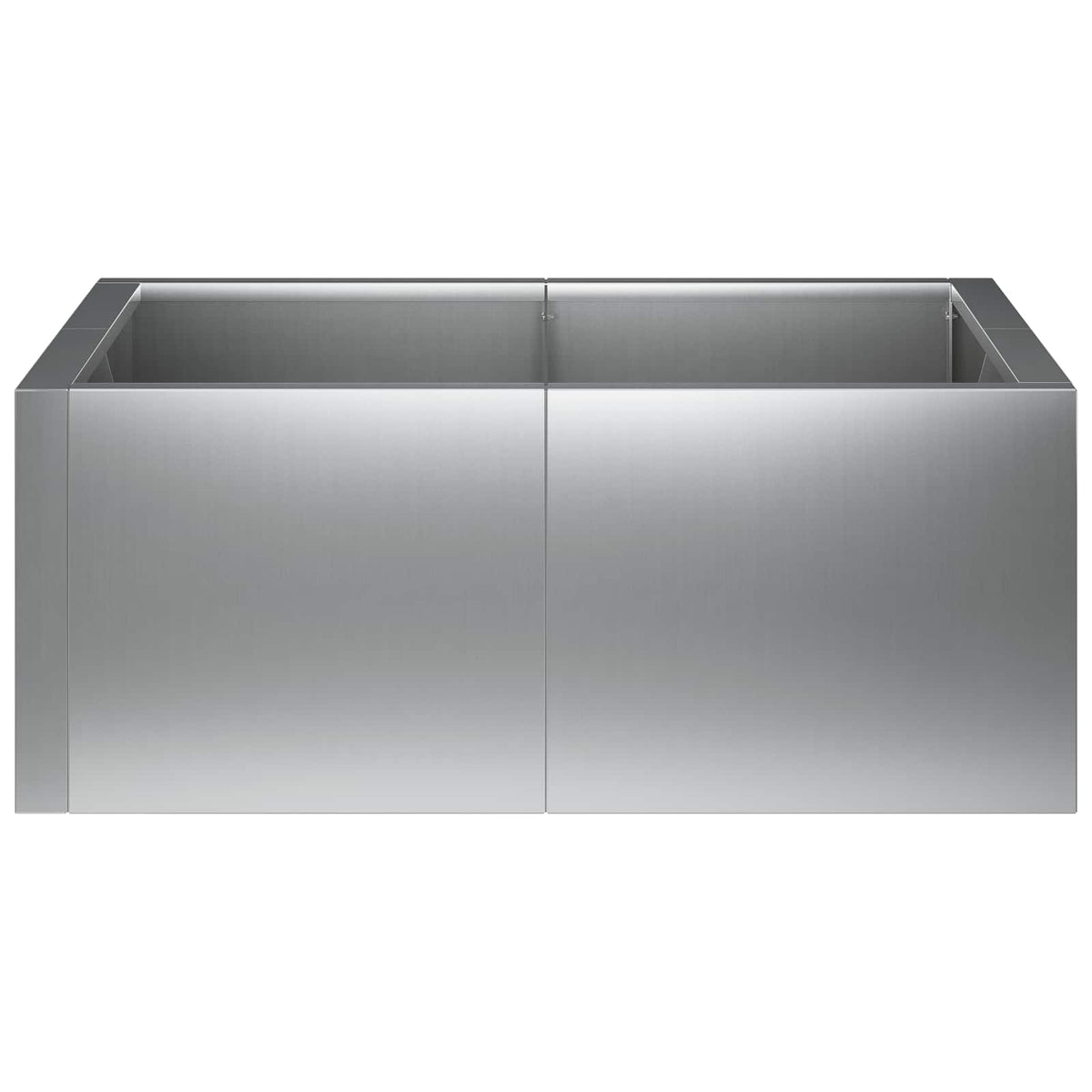 Retaining Wall 4 pcs 100 x 100 x 40 cm Galvanised Steel Silver