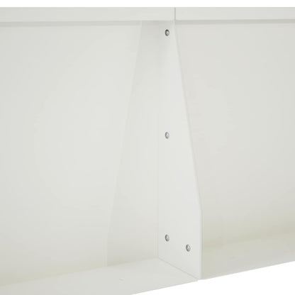 Retaining Wall 4 pcs 100 x 100 x 50 cm Steel White