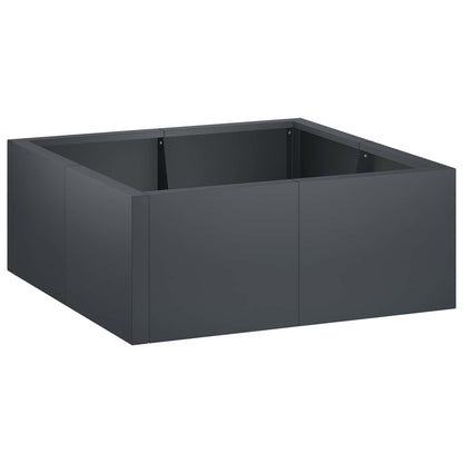 Retaining Wall 4 pcs 100 x 100 x 50 cm Steel Anthracite