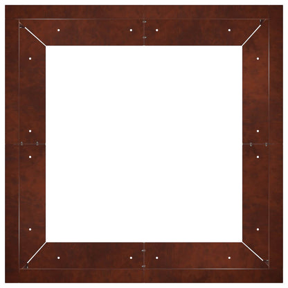 Retaining Wall 4 pcs 100 x 100 x 50 cm Weathering Steel Rusty