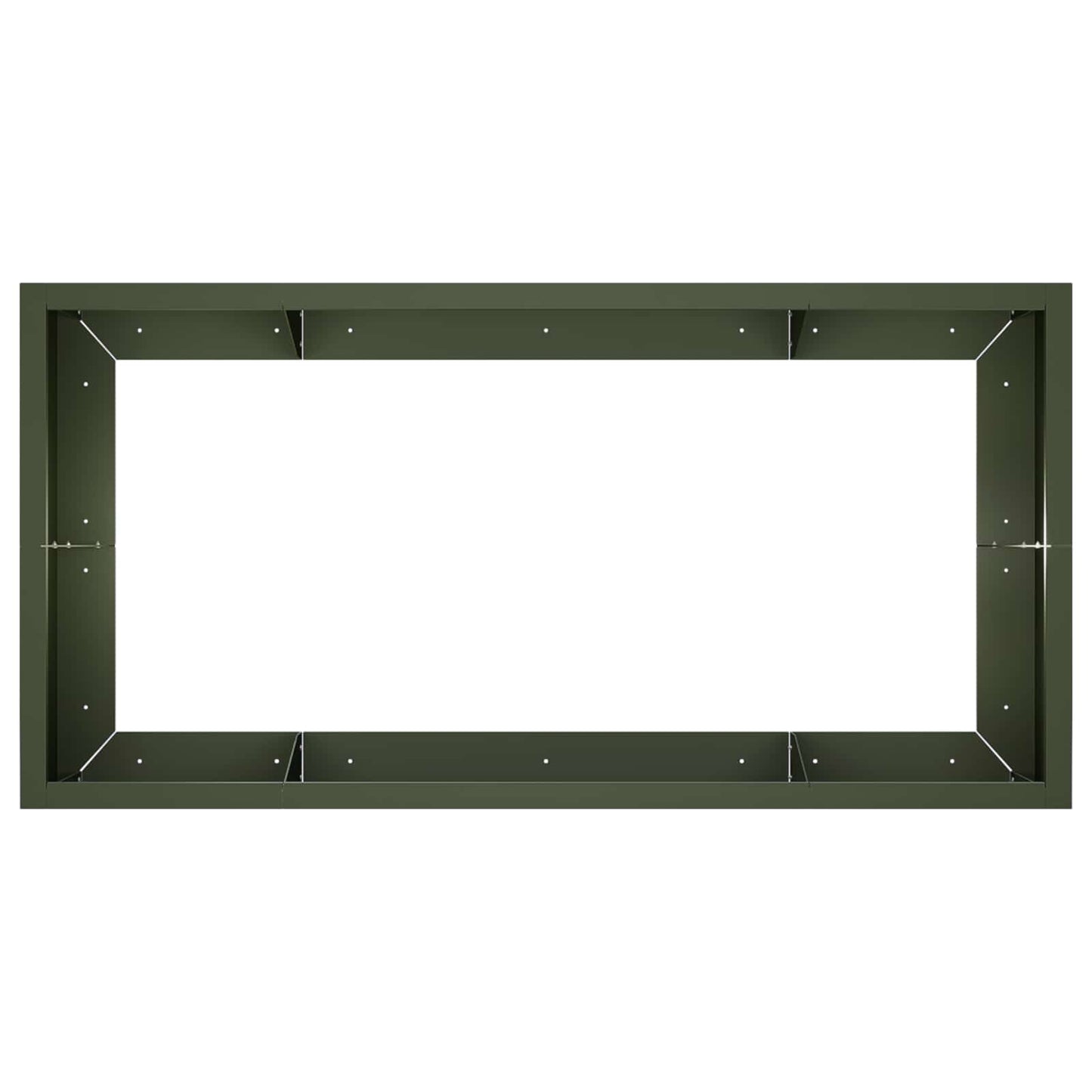 Retaining Wall 6 pcs 200 x 100 x 30 cm Steel Olive Green