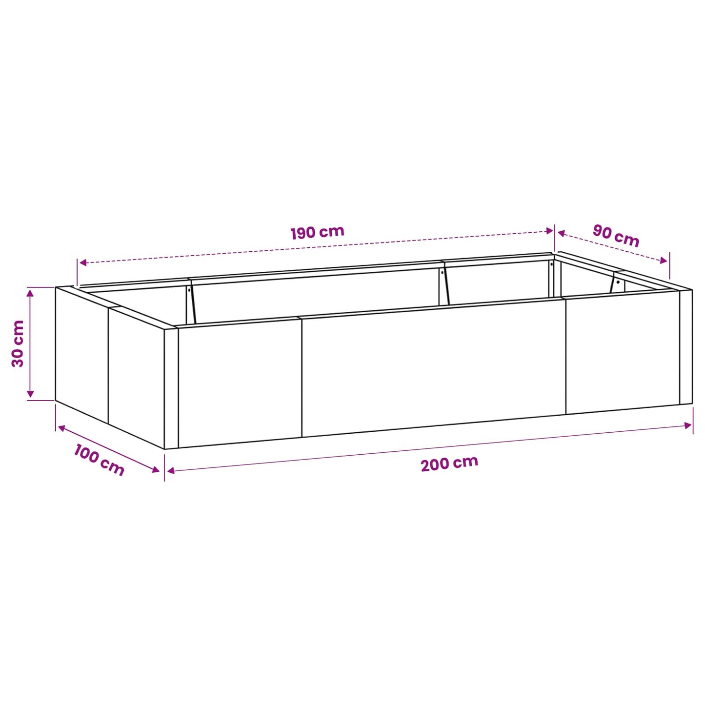 Retaining Wall 6 pcs 200 x 100 x 30 cm Stainless Steel Silver
