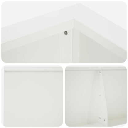 Retaining Wall 6 pcs 200 x 100 x 40 cm Steel White