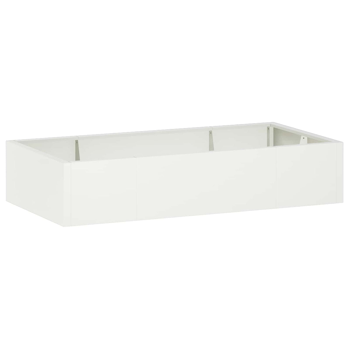 Retaining Wall 6 pcs 200 x 100 x 40 cm Steel White