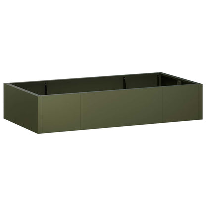 Retaining Wall 6 pcs 200 x 100 x 40 cm Steel Olive Green