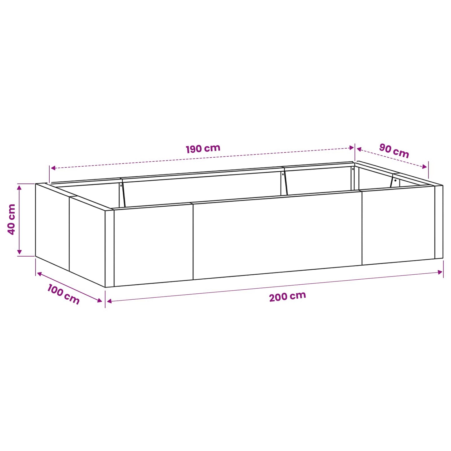 Retaining Wall 6 pcs 200 x 100 x 40 cm Steel Olive Green