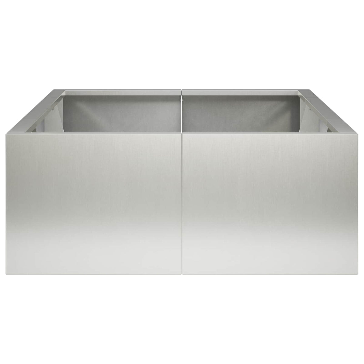 Retaining Wall 6 pcs 200 x 100 x 40 cm Stainless Steel Silver