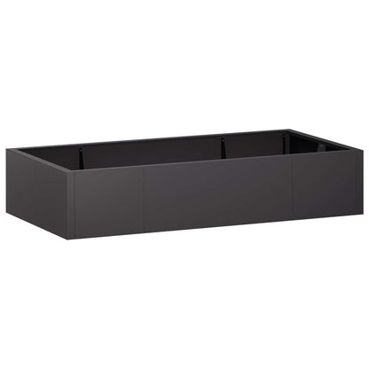 Retaining Wall 6 pcs 200 x 100 x 50 cm Steel Black