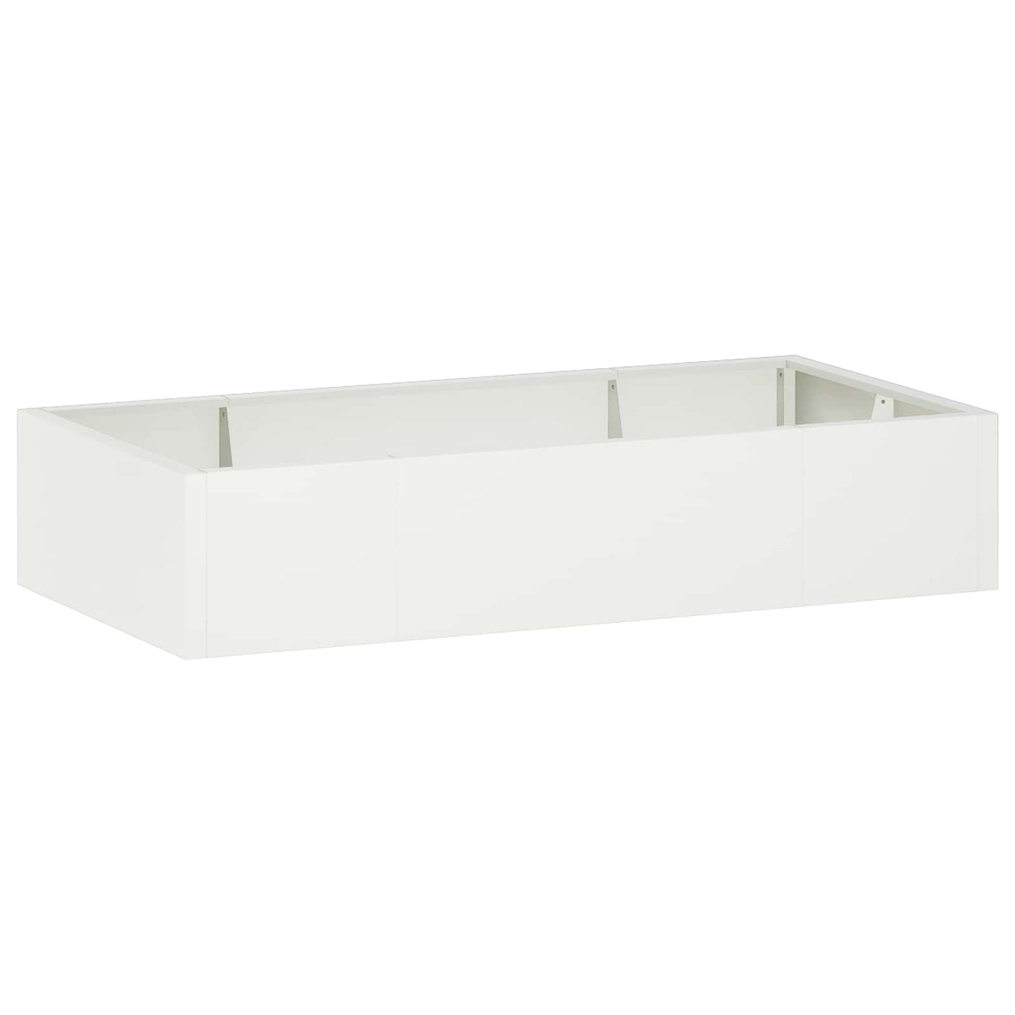 Retaining Wall 6 pcs 200 x 100 x 50 cm Steel White