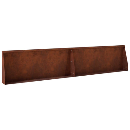 Retaining Wall 6 pcs 200 x 100 x 50 cm Weathering Steel Rusty