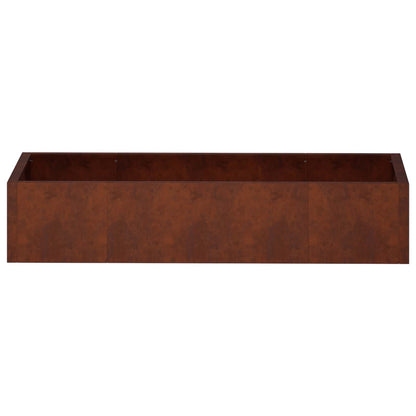 Retaining Wall 6 pcs 200 x 100 x 50 cm Weathering Steel Rusty