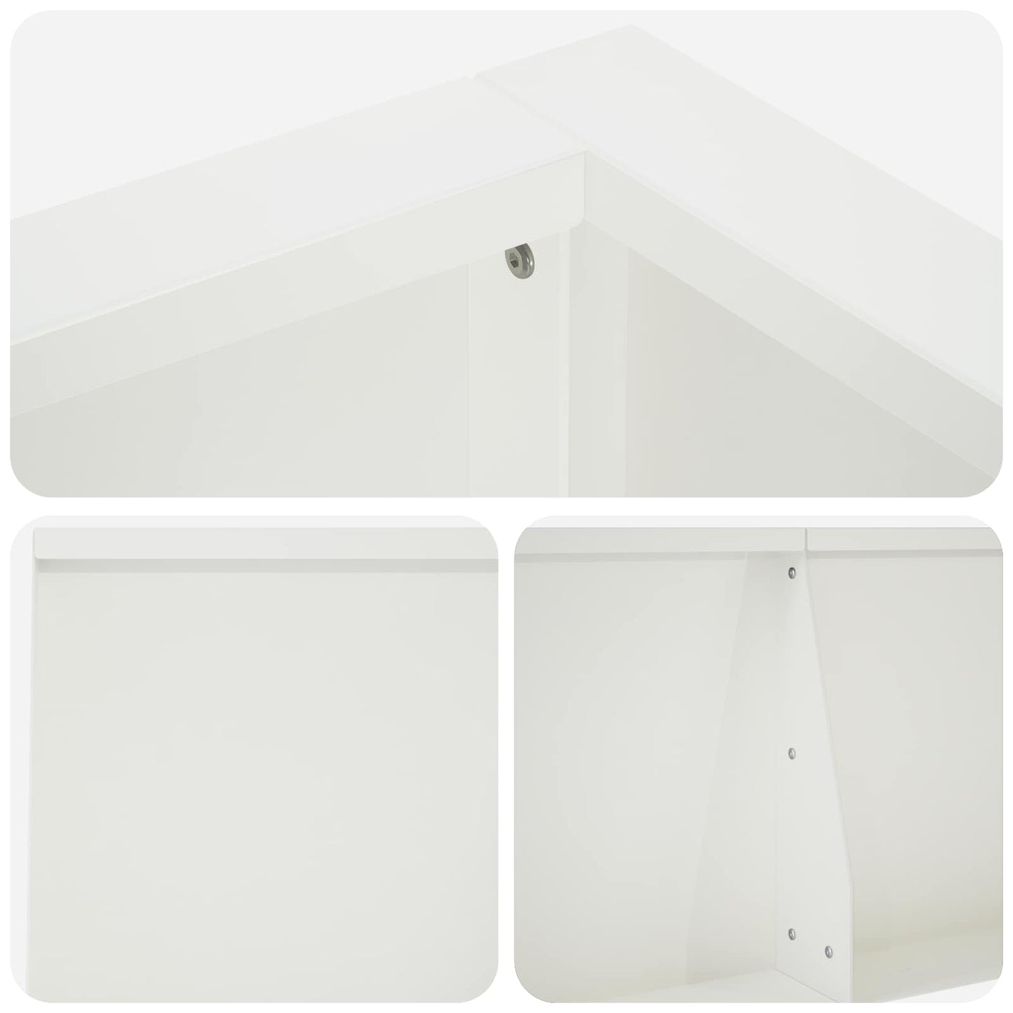 Retaining Wall 8 pcs 300 x 100 x 30 cm Steel White