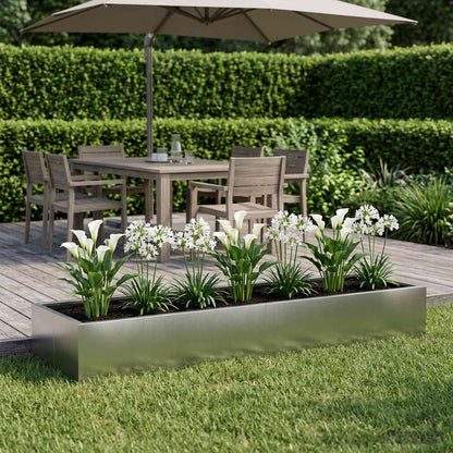 Retaining Wall 8 pcs 300 x 100 x 30 cm Stainless Steel Silver