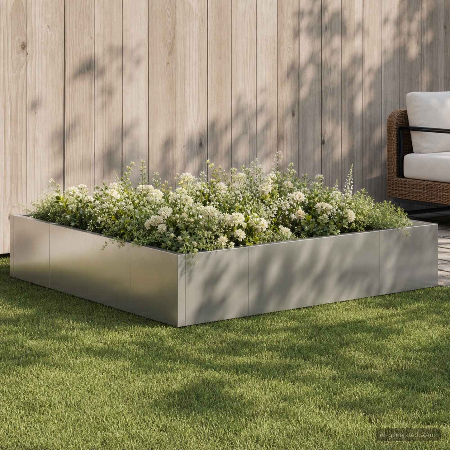 Retaining Wall 8 pcs 300 x 100 x 30 cm Stainless Steel Silver