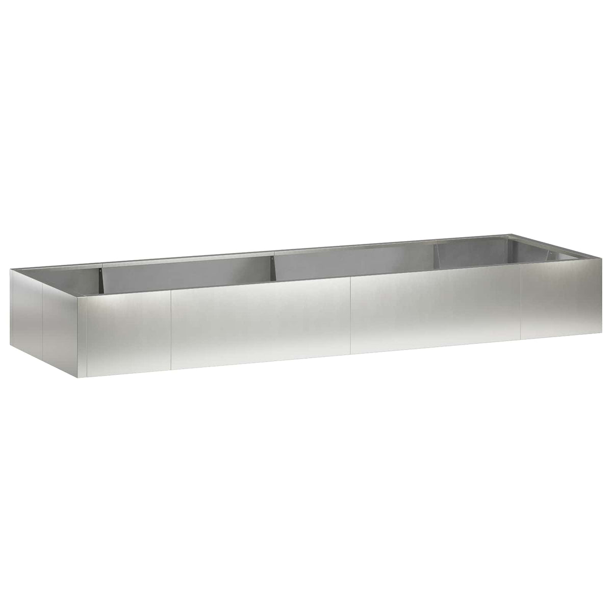 Retaining Wall 8 pcs 300 x 100 x 30 cm Stainless Steel Silver