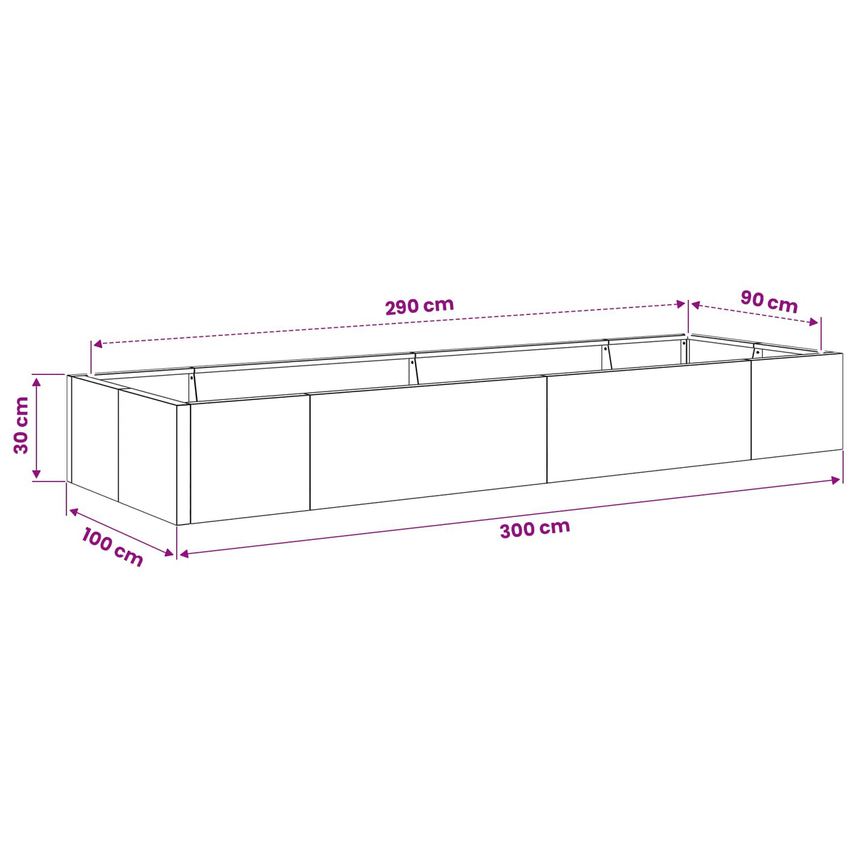 Retaining Wall 8 pcs 300 x 100 x 30 cm Weathering Steel Rusty
