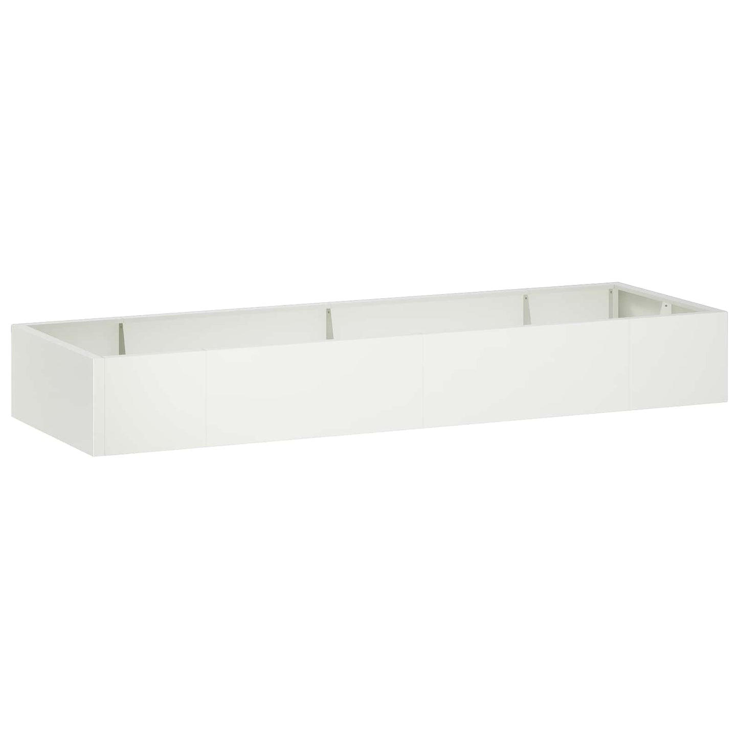 Retaining Wall 8 pcs 300 x 100 x 40 cm Steel White
