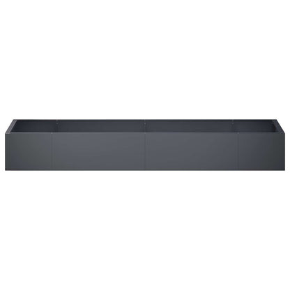 Retaining Wall 8 pcs 300 x 100 x 40 cm Steel Anthracite