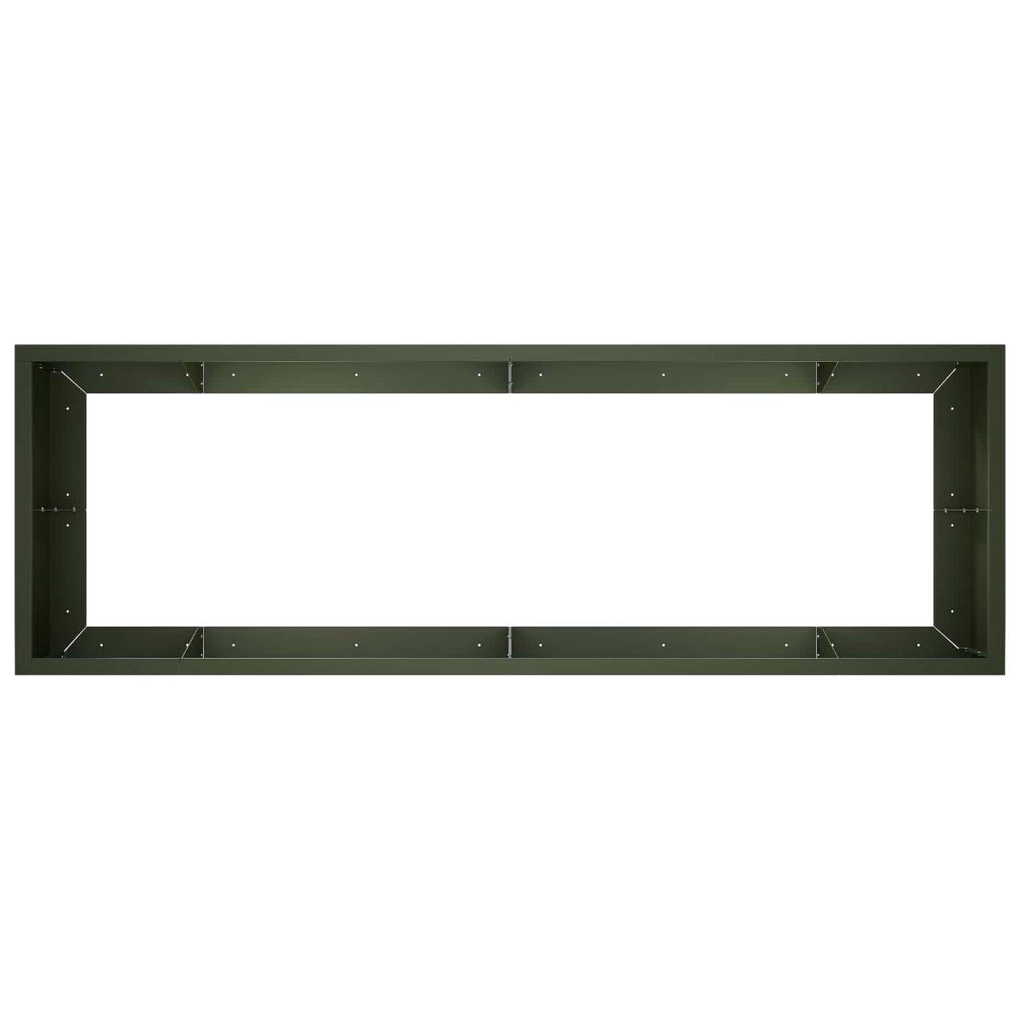 Retaining Wall 8 pcs 300 x 100 x 40 cm Steel Olive Green