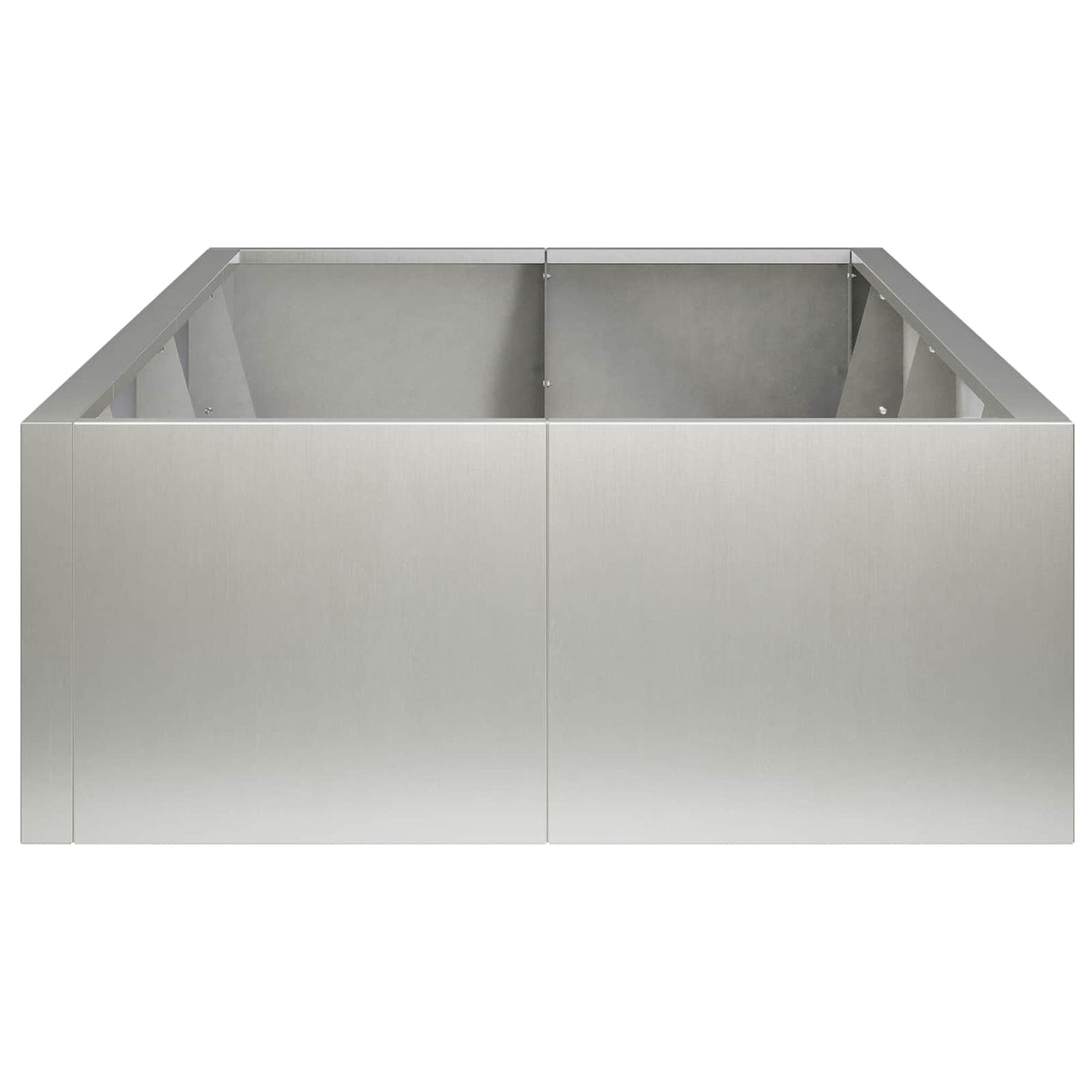 Retaining Wall 8 pcs 300 x 100 x 40 cm Stainless Steel Silver