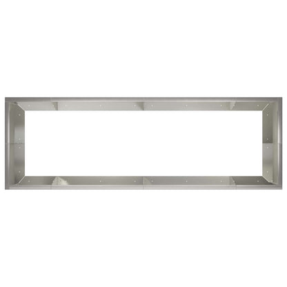 Retaining Wall 8 pcs 300 x 100 x 40 cm Stainless Steel Silver