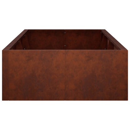 Retaining Wall 8 pcs 300 x 100 x 40 cm Weathering Steel Rusty