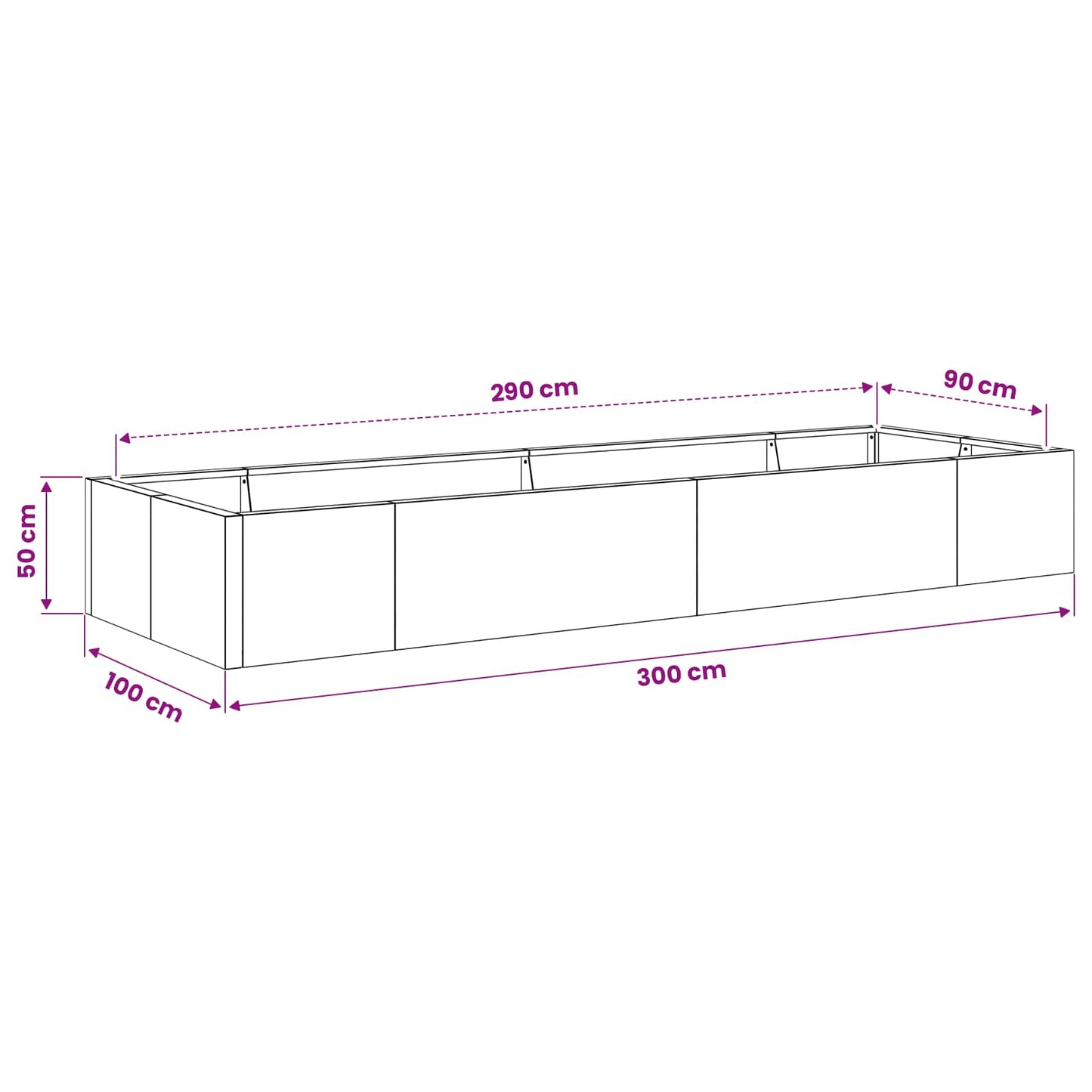 Retaining Wall 8 pcs 300 x 100 x 50 cm Steel Anthracite