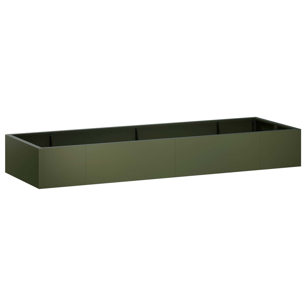 Retaining Wall 8 pcs 300 x 100 x 50 cm Steel Olive Green