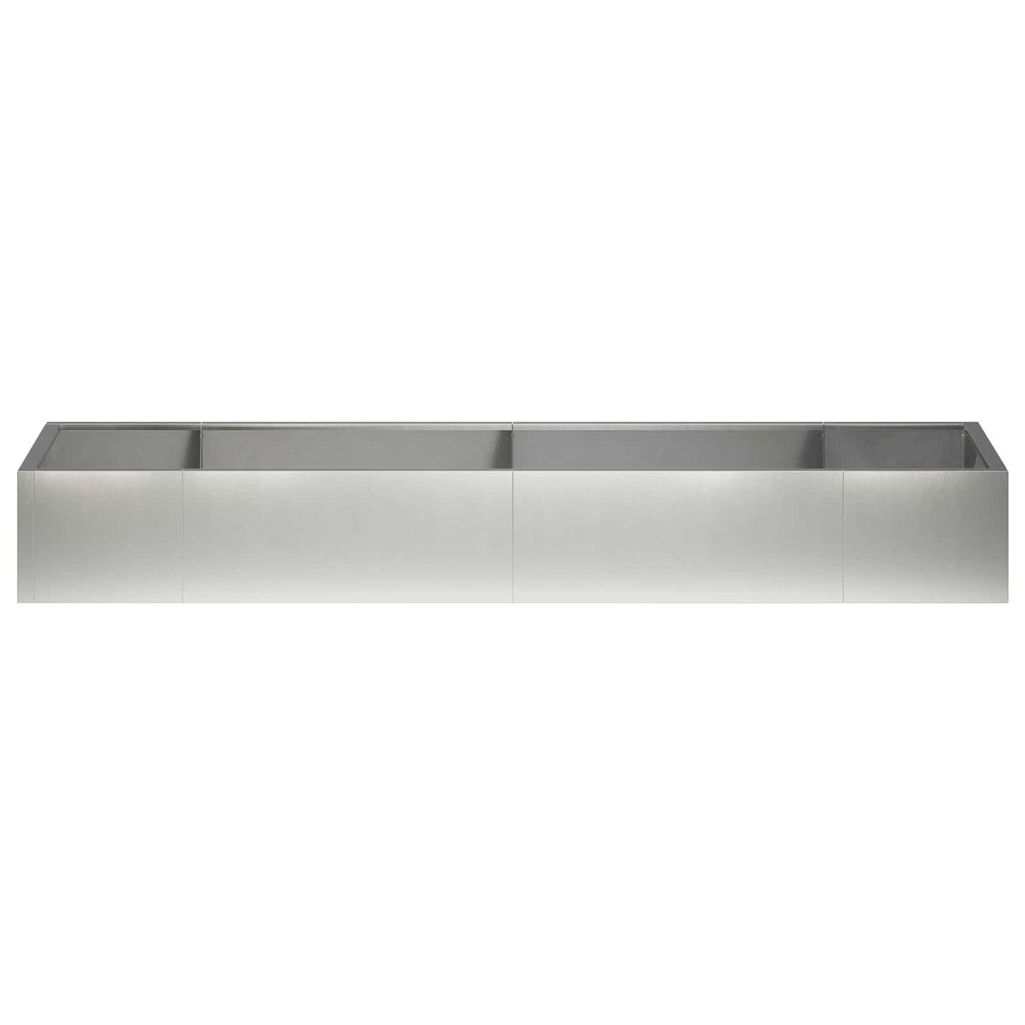 Retaining Wall 8 pcs 300 x 100 x 50 cm Stainless Steel Silver