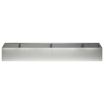 Retaining Wall 8 pcs 300 x 100 x 50 cm Stainless Steel Silver