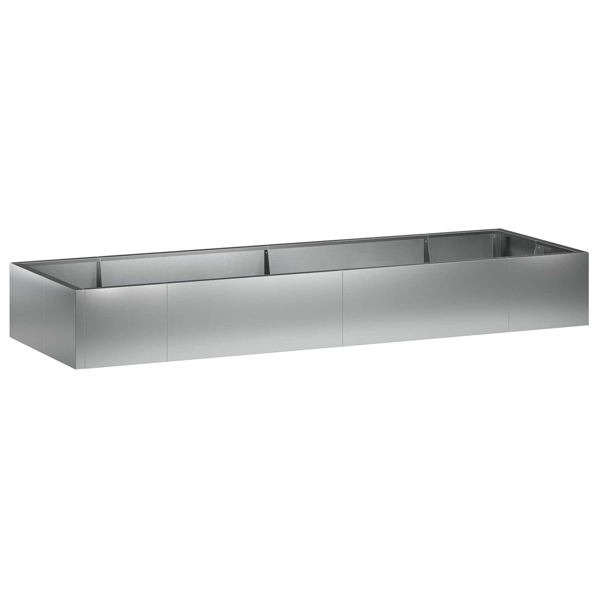 Retaining Wall 8 pcs 300 x 100 x 50 cm Galvanised Steel Silver
