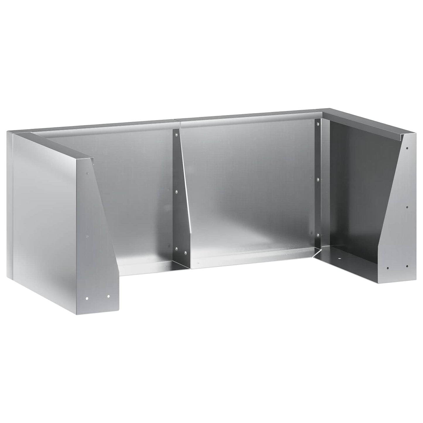 Retaining Wall 8 pcs 300 x 100 x 50 cm Galvanised Steel Silver