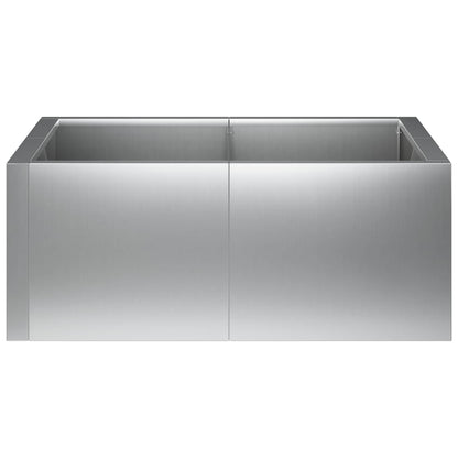 Retaining Wall 8 pcs 300 x 100 x 50 cm Galvanised Steel Silver