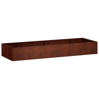 Retaining Wall 8 pcs 300 x 100 x 50 cm Weathering Steel Rusty