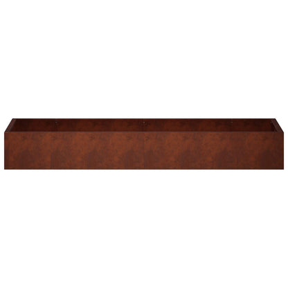 Retaining Wall 8 pcs 300 x 100 x 50 cm Weathering Steel Rusty