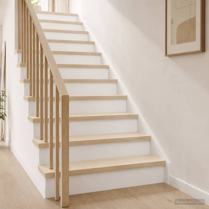 Stair Tread 2 pcs 80 x 30 x 2 cm White Solid Oak Wood