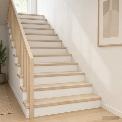 Stair Tread 2 pcs 120 x 25 x 2 cm White Solid Oak Wood