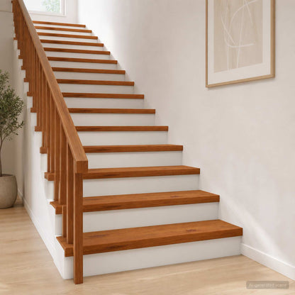 Stair Tread 2 pcs 90 x 25 x 2 cm Brown Solid Oak Wood