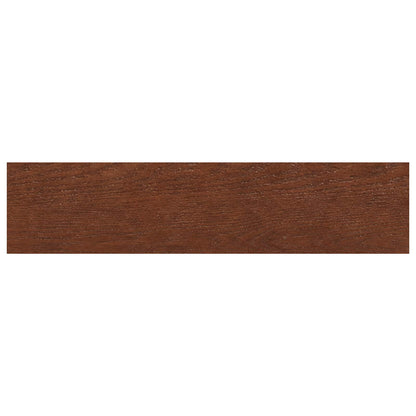 Stair Tread 2 pcs 120 x 25 x 2 cm Dark Brown Solid Oak Wood