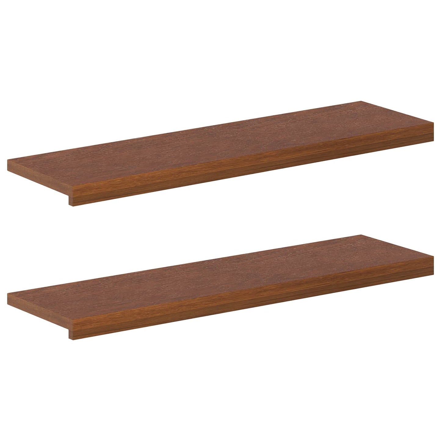 Stair Tread 2 pcs 90 x 30 x 2 cm Dark Brown Solid Oak Wood