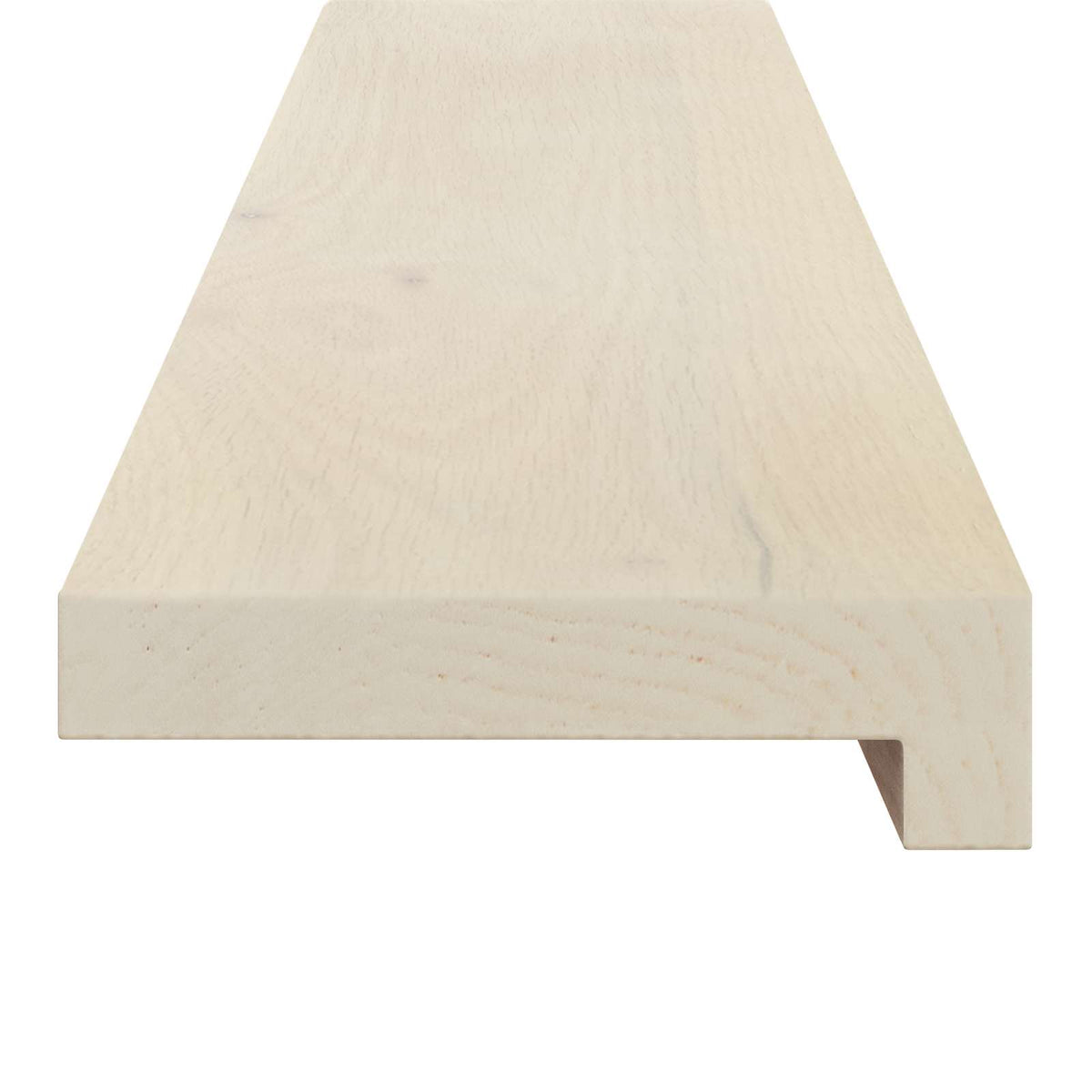 Stair Tread 4 pcs 80 x 30 x 2 cm White Solid Oak Wood