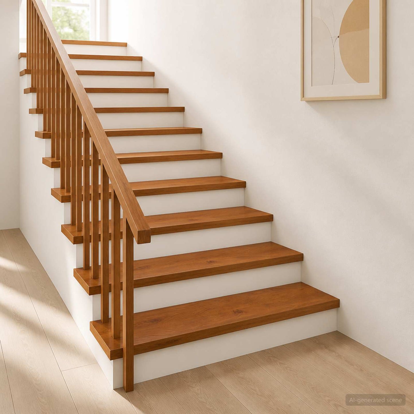Stair Tread 4 pcs 100 x 30 x 2 cm Brown Solid Oak Wood