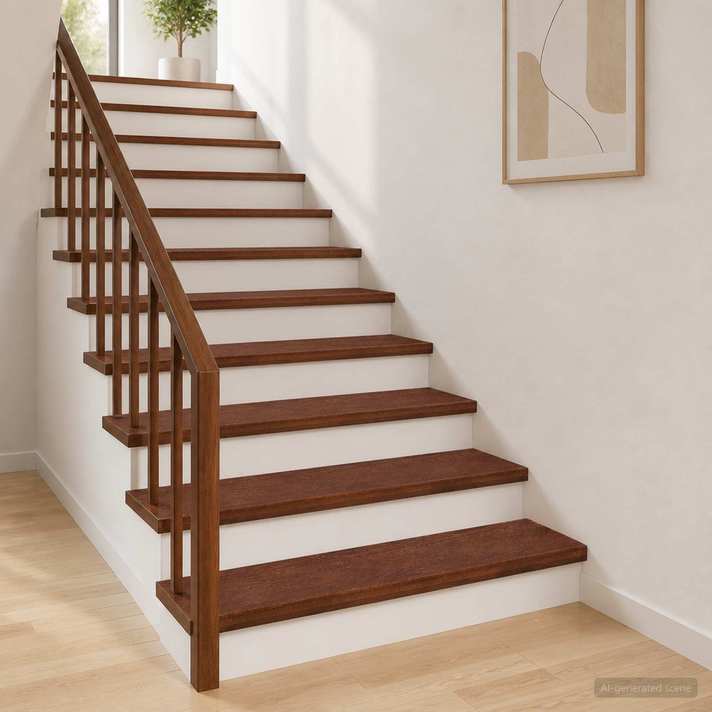 Stair Tread 4 pcs 70 x 30 x 2 cm Dark Brown Solid Oak Wood