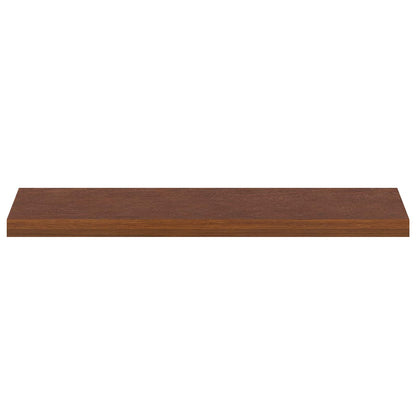 Stair Tread 4 pcs 100 x 25 x 2 cm Dark Brown Solid Oak Wood