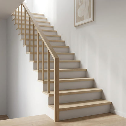 Stair Tread 8 pcs 110 x 25 x 2 cm White Solid Oak Wood